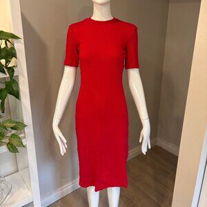 Red KOTN Knit T-Shirt Dress